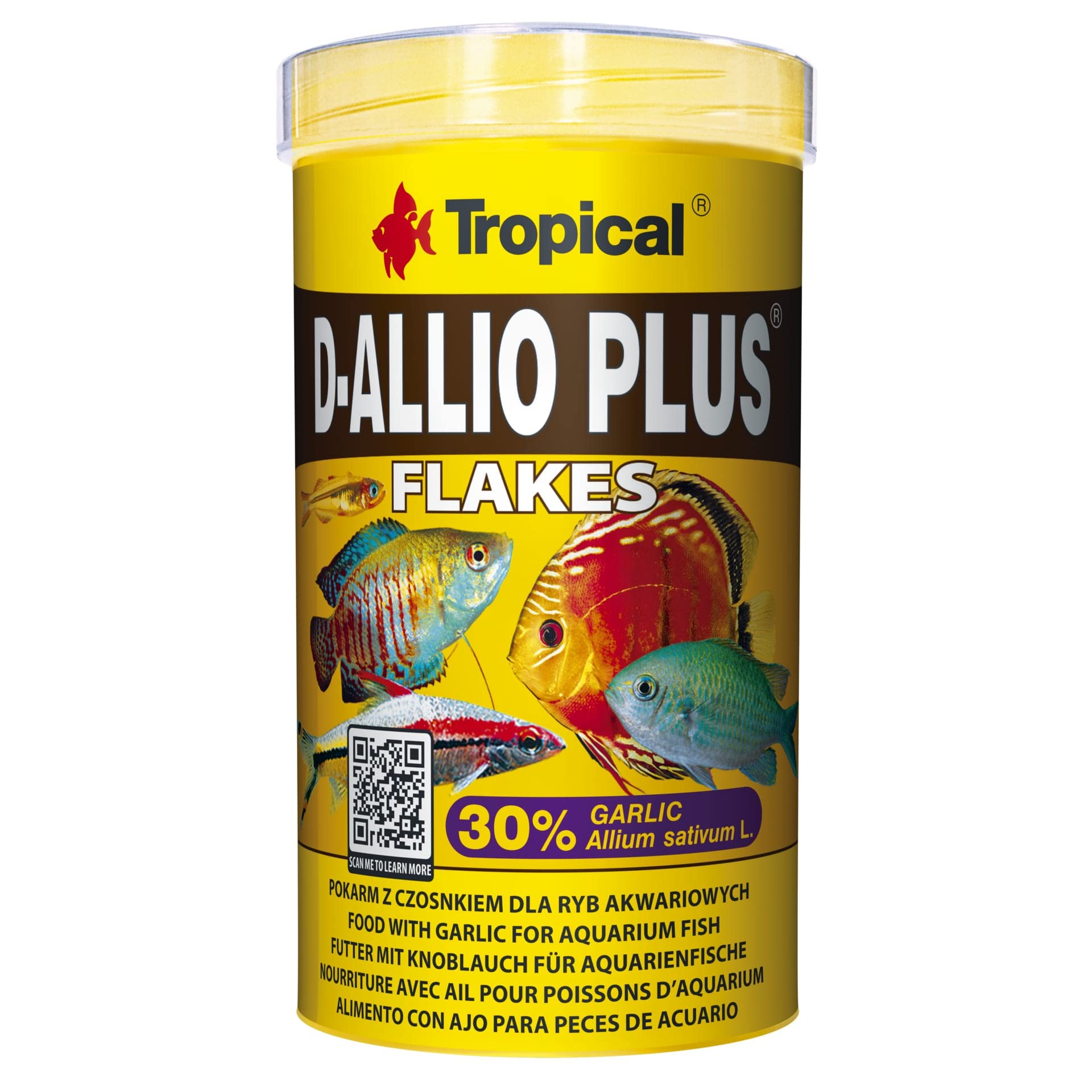 D-ALLIO Plus 500ml / 100g - Alimento Especial para Peces de Agua Dulce y Salada