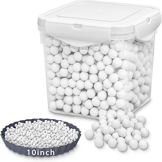 Pie Weights for Blind Baking, 2.2 LB Ceramic Pie Weights Blind Baking Beads Pie Weights for Baking Crust Reusable Natural Ceramic Stoneware with Storage Box…, big white
