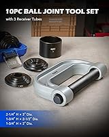 Vista 2 de Orion Motor Tech Prensa de rótula resistente y kit de herramientas de extracción de juntas en U con adaptadores 4x4, para la mayoría de automóviles