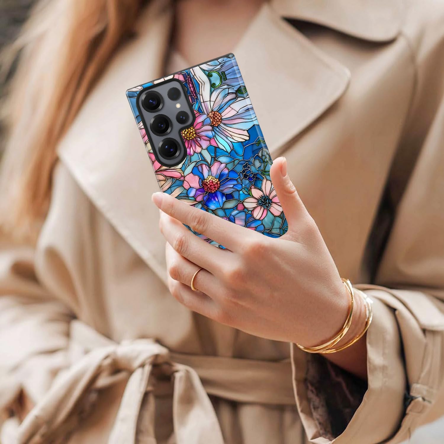 Magnetic Case for Samsung Galaxy S22,Vibrant Defined Blossoms Case [Compatible with Magsafe] Design,Dual Layer Soft TPU Hard PC Bumper Phone Case Case for Men Women image 4