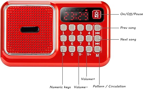 Miniatura 3 de Radio Am Fm Mini MP3 Pequeña Tarjeta de Batería Portátil Reproductor Estéreo Litio Portátil Am Fm Radio Soporte Mp3 Formato Reproducción de música