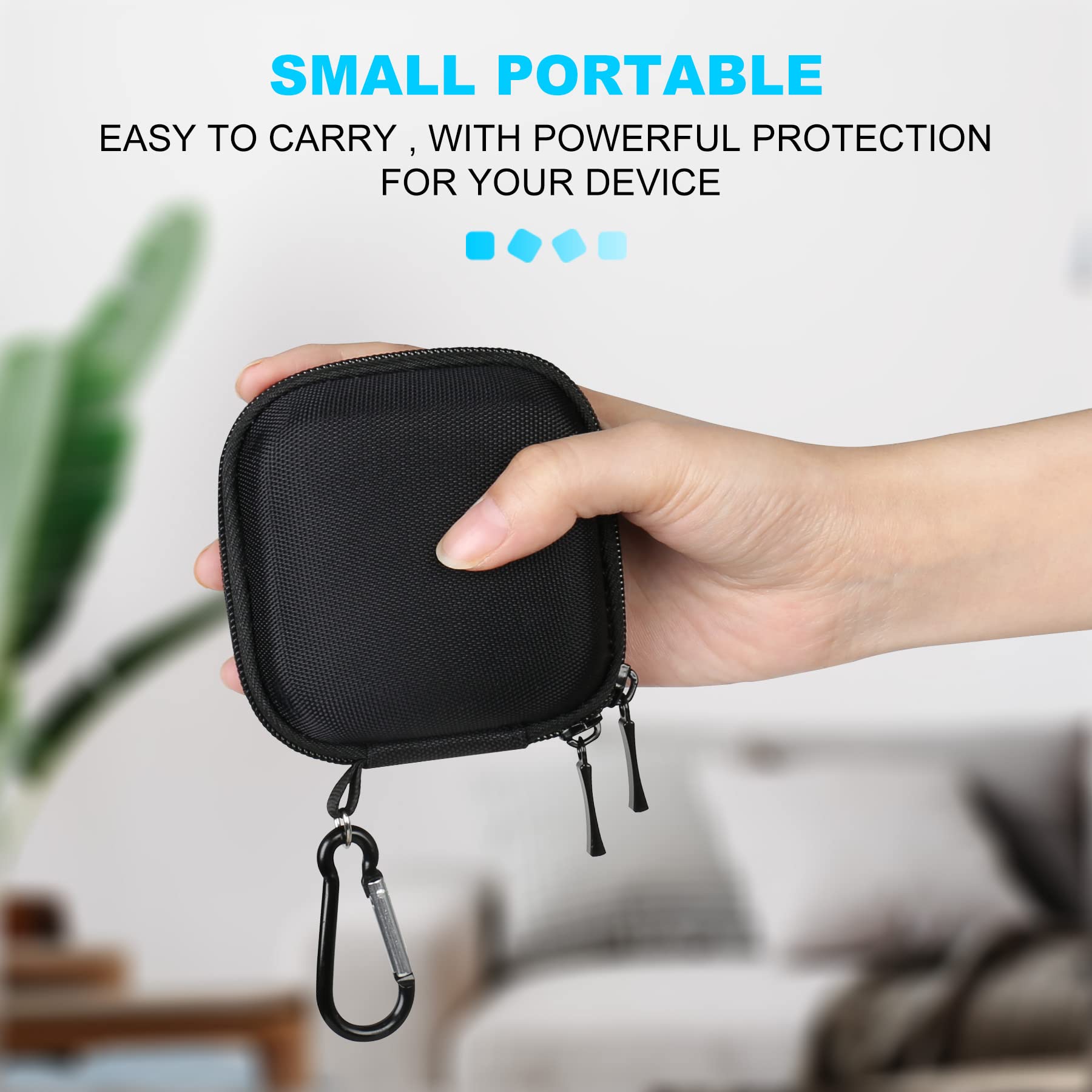 Lacdo Festplattentasche Für Crucial SSD - Wasserdichte EVA Hülle Für X9/X10 Serie