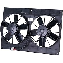 Spal 30102052 Puller Fan 11In Dual High Performance ; For Use W/ 30 Amp Fuse Per Motor at 13V, 1 Pack