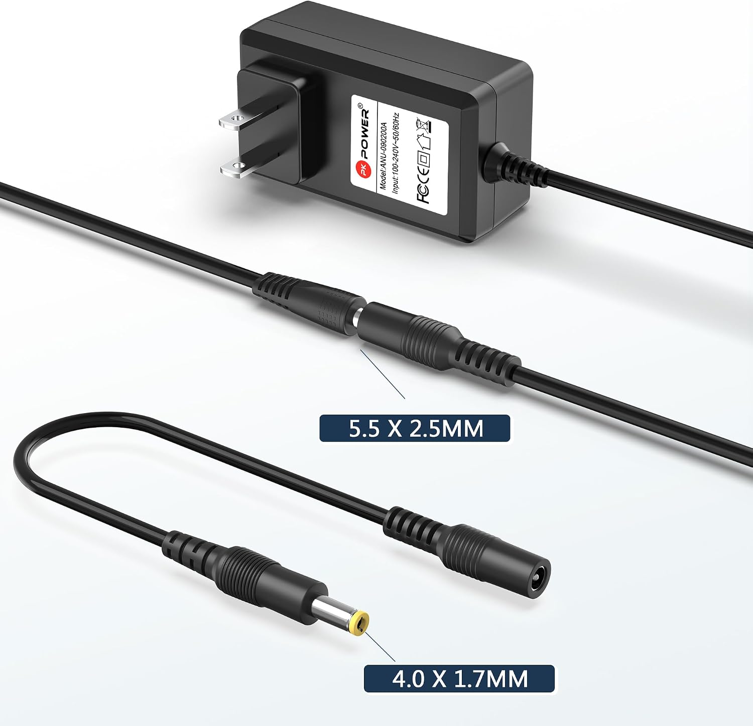 AC Aapter for QFX J-211BT Wireless Boombox AM/FM/USB/CD Player, Power Supply for QFX PBX-1201 PBX-1205 PBX-2000 PBX-BF12 PBX-5 6.5"" Wireless Party Speaker Power Cord