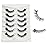 Cat Eye Lash Wispy Lashes False Eyelashes Natural Look, Yasnai 3D Fluffy Fake Lashes Volume Lashes, Natural Fake Eyelash Strips Lashes Natural False Lashes Clear Band 6 Pairs Pack