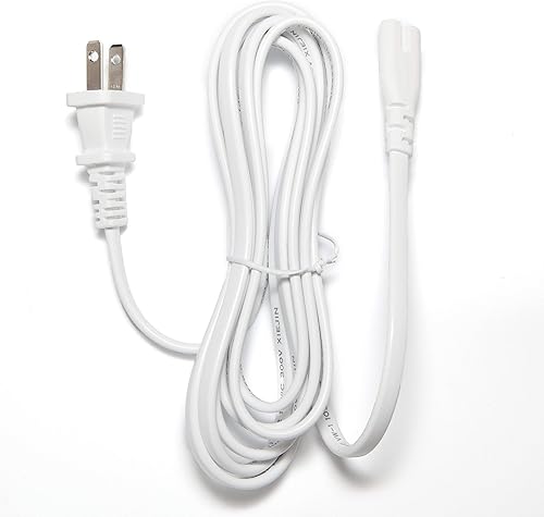 OMNIHIL - Cable de alimentación de CA blanco de 10 pies de largo compatible con el calentador de botellas Chicco NaturalFit 06785U
