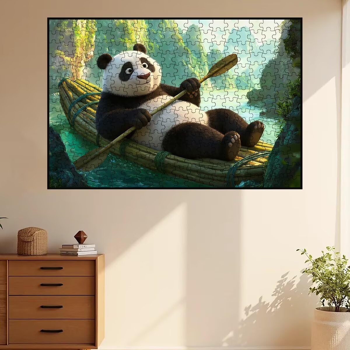 Puzzle 3000 Pezzi Panda, Puzzle Barca per Adulti, Puzzles in Legno Intrattenimento Creativo, Divertimento, Puzzles Educativi Classici con Confezione di Alta Qualità Idea Regalo Donna, Decor Casa -3244