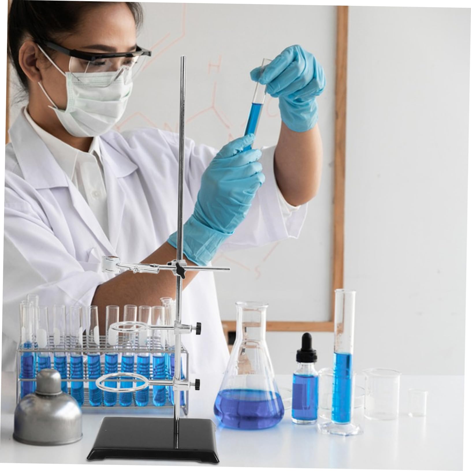 Zerodeko Support De Laboratoire Avec Pinces Matériel De Laboratoire Support Pour Expériences Pour Matériel