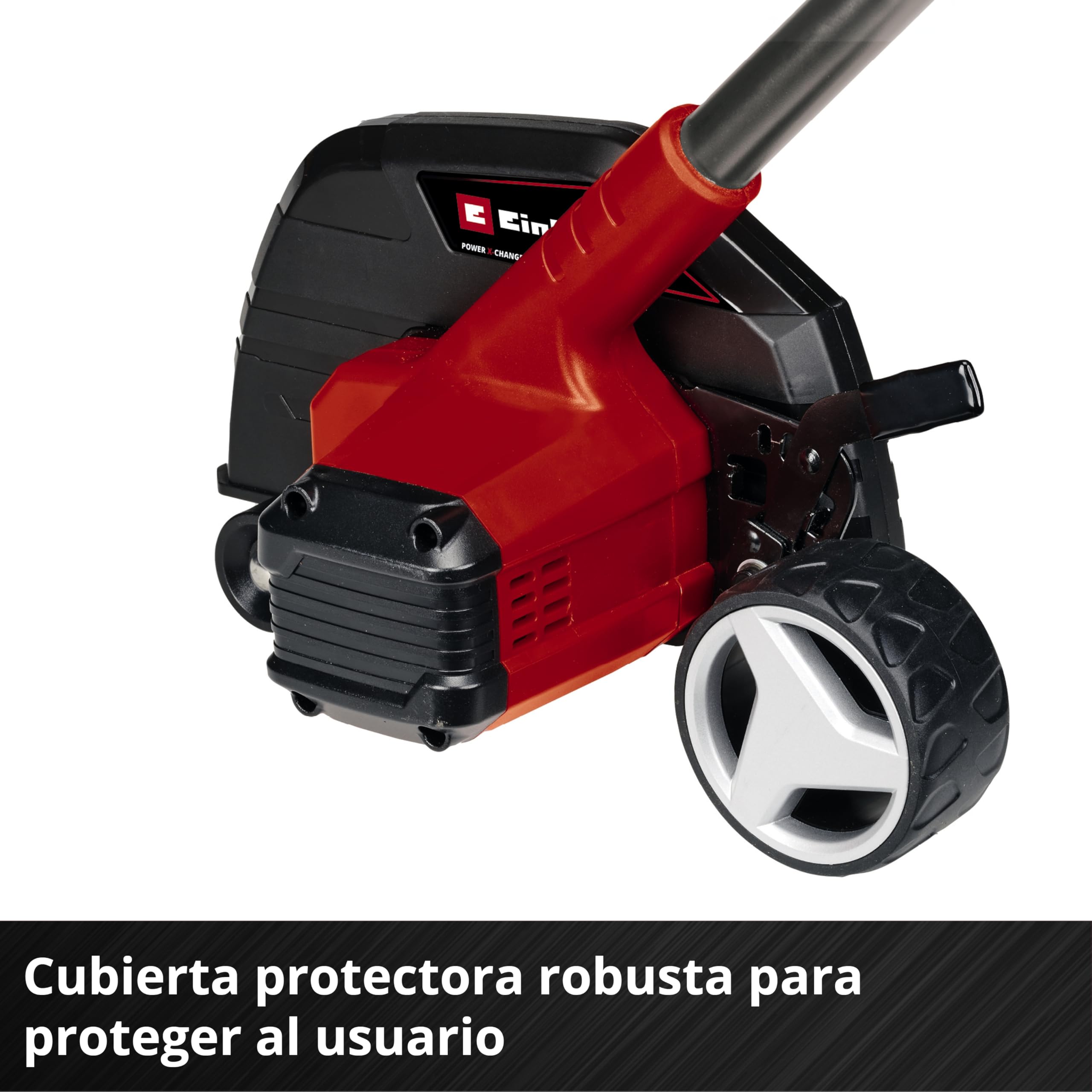 Einhell GE-LE 18/190 Li-Solo Power X-Change - Cortabordes inalámbrico (18 V, Ajuste de Profundidad a 3 Niveles, Mango Desmontable, Revestimiento Suave Softgrip, sin batería ni Cargador)
