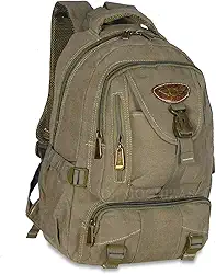 Mochila Escolar Masculina Feminina Em Lona Reforçada (Verde oliva)