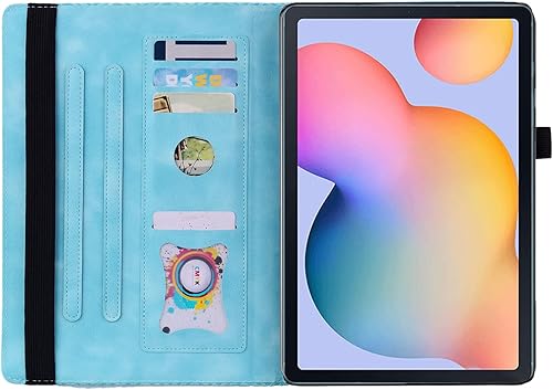 Miniatura 3 de Funda para Samsung Galaxy Tab S6 Lite 10.4 "2020 SM-P610SM-P615 Funda de cuero PU con soporte de múltiples ángulos con ranura para tarjeta para