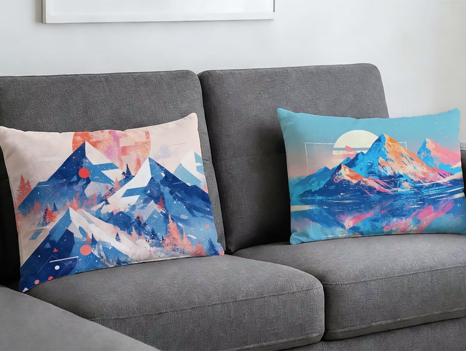 Housse de coussin 40x80 cm en velours pour décoration de salon et chambre