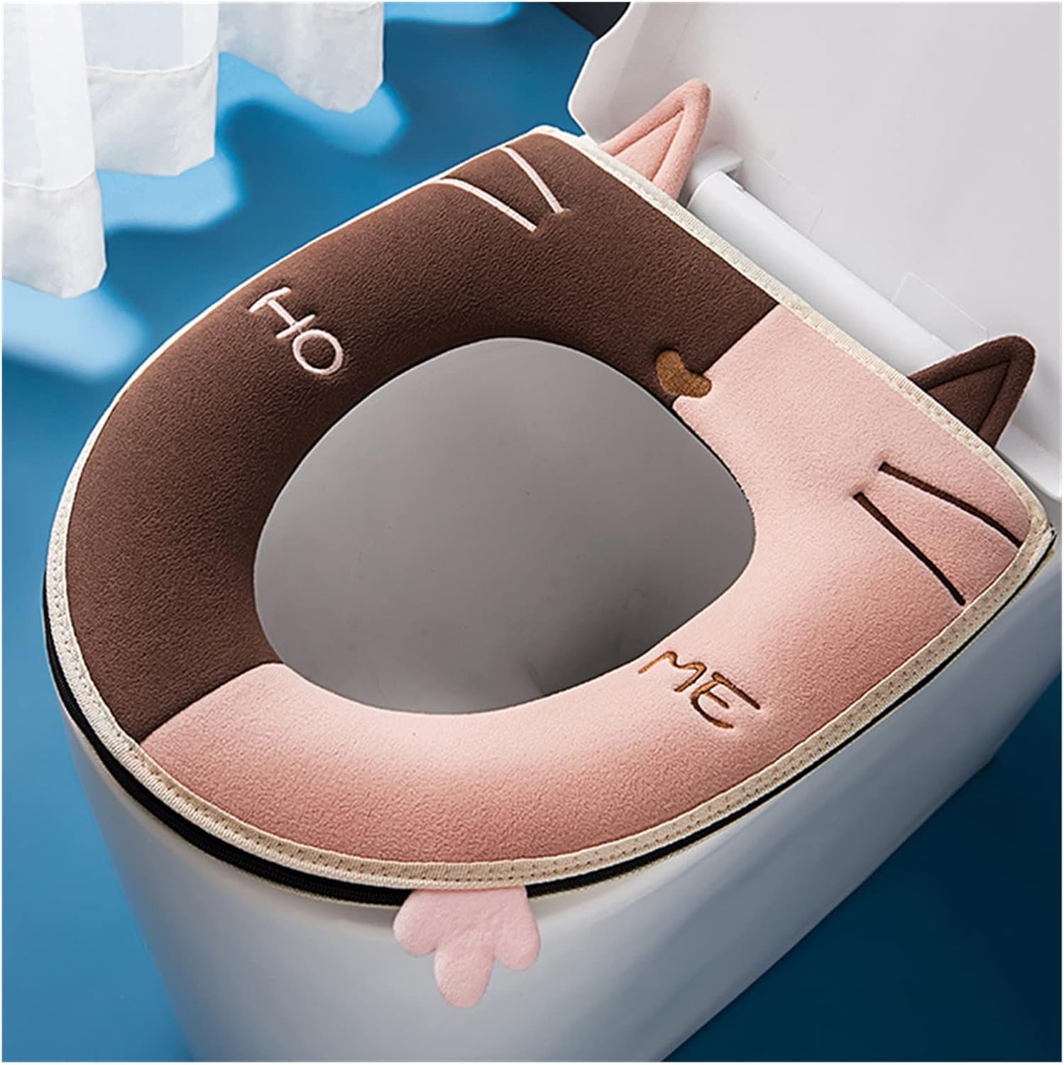 Cat Toilet Seat Cover Handle Toilet Cushion Thickened Toilet Seat Cover