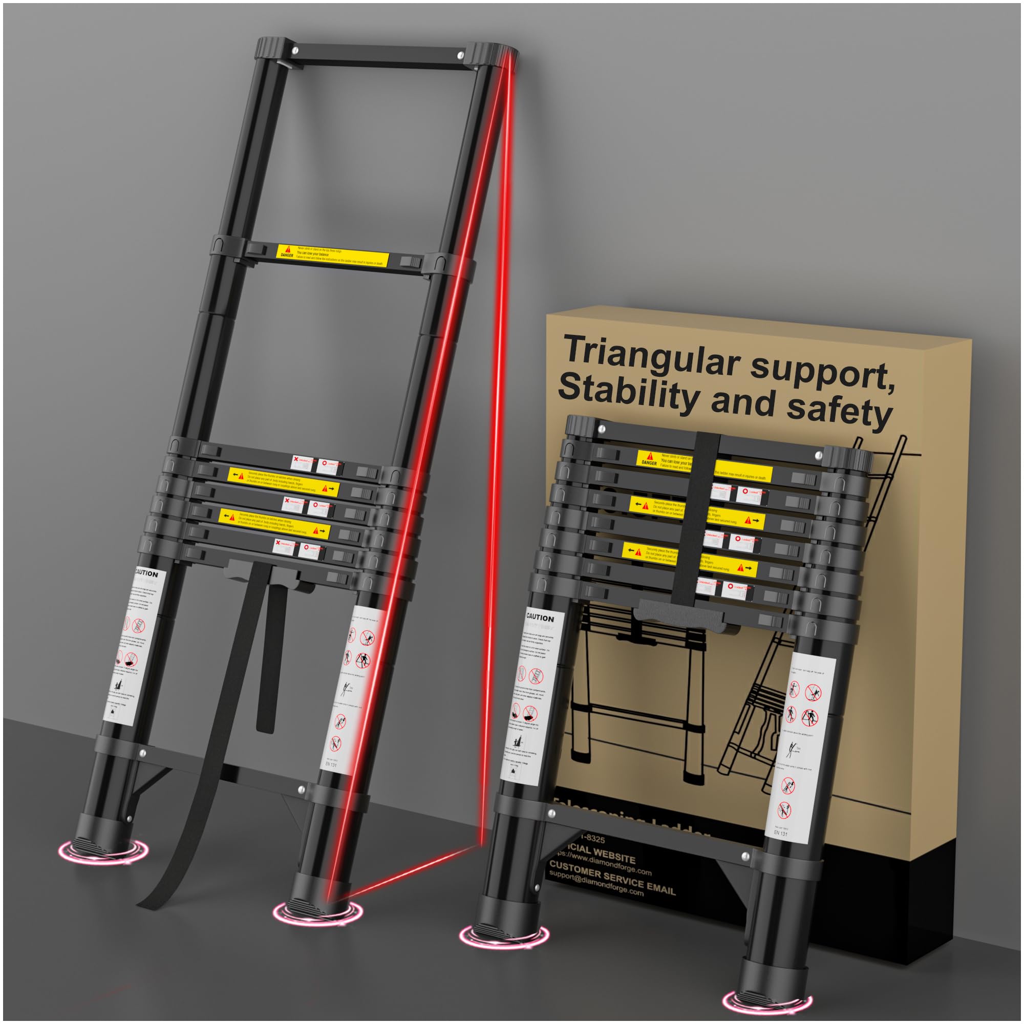 DIAMONDFORGE Telescoping Ladder