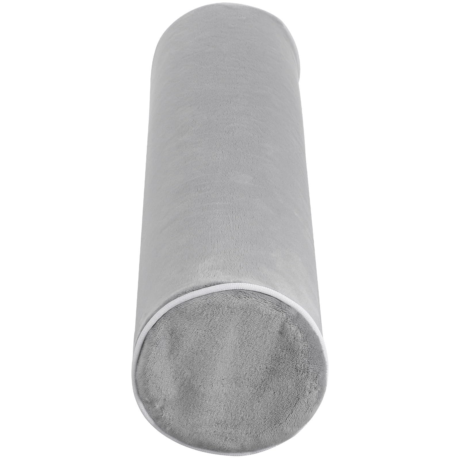 Almohada Cervical Redonda Cilíndrica 43x10 Cm de Algodón Viscoelástico Funda Lavable, Soporte Lumbar Ergonómico para Dormir, Viaje y Oficina, Cojín Terapéutico para Cuello