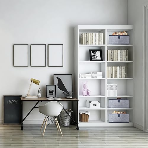 Miniatura 7 de Paquete de 3 contenedores de almacenamiento para armario, caja de almacenamiento grande trapezoidal, cestas de tela plegables para organizar ropa,