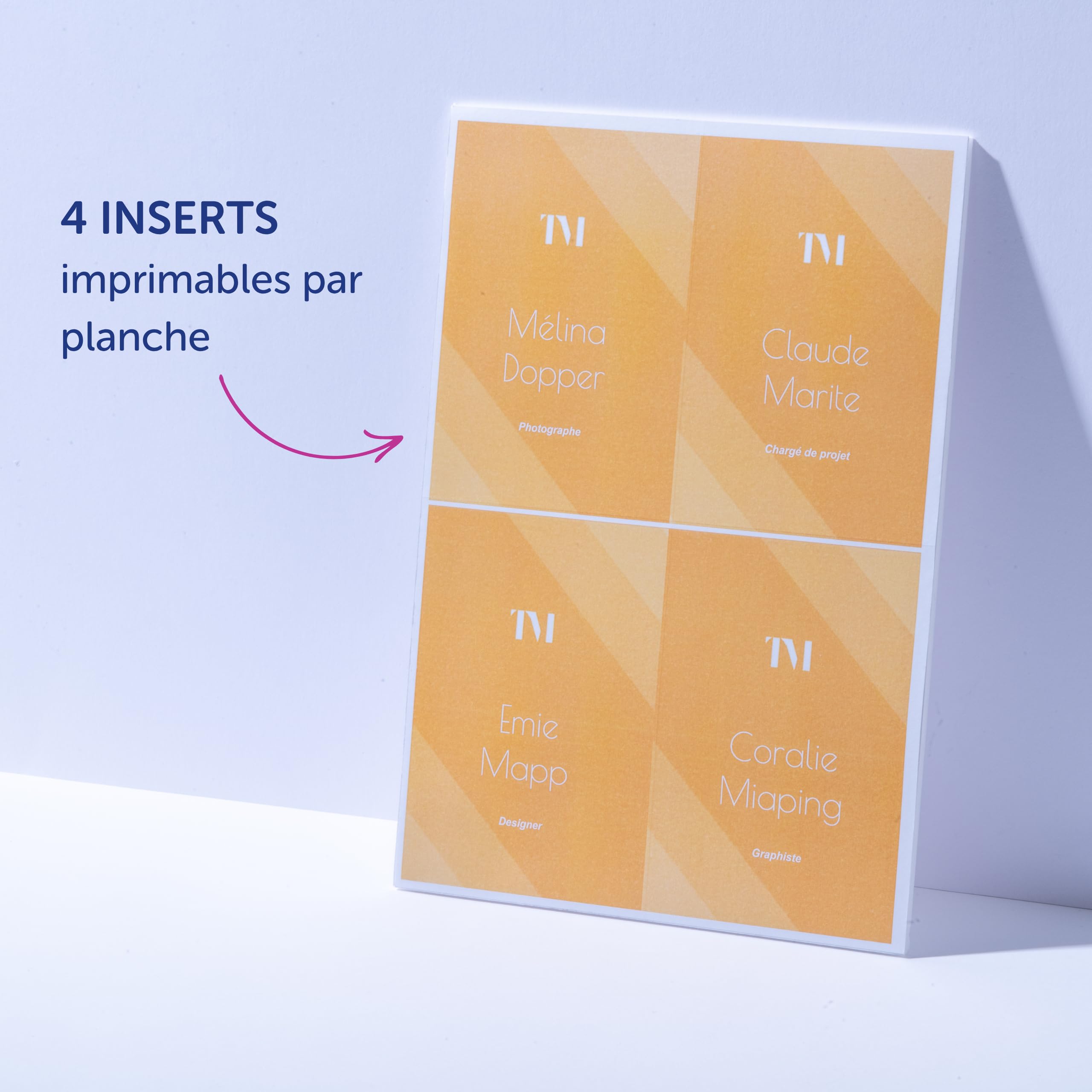 AVERY – 50 Pochettes Porte-Badges Format A6 en Plastique Transparent avec 52 Inserts Microperforés Imprimables – 105 x 148 mm – Compatibles avec Impression Laser et Jet d’Encre