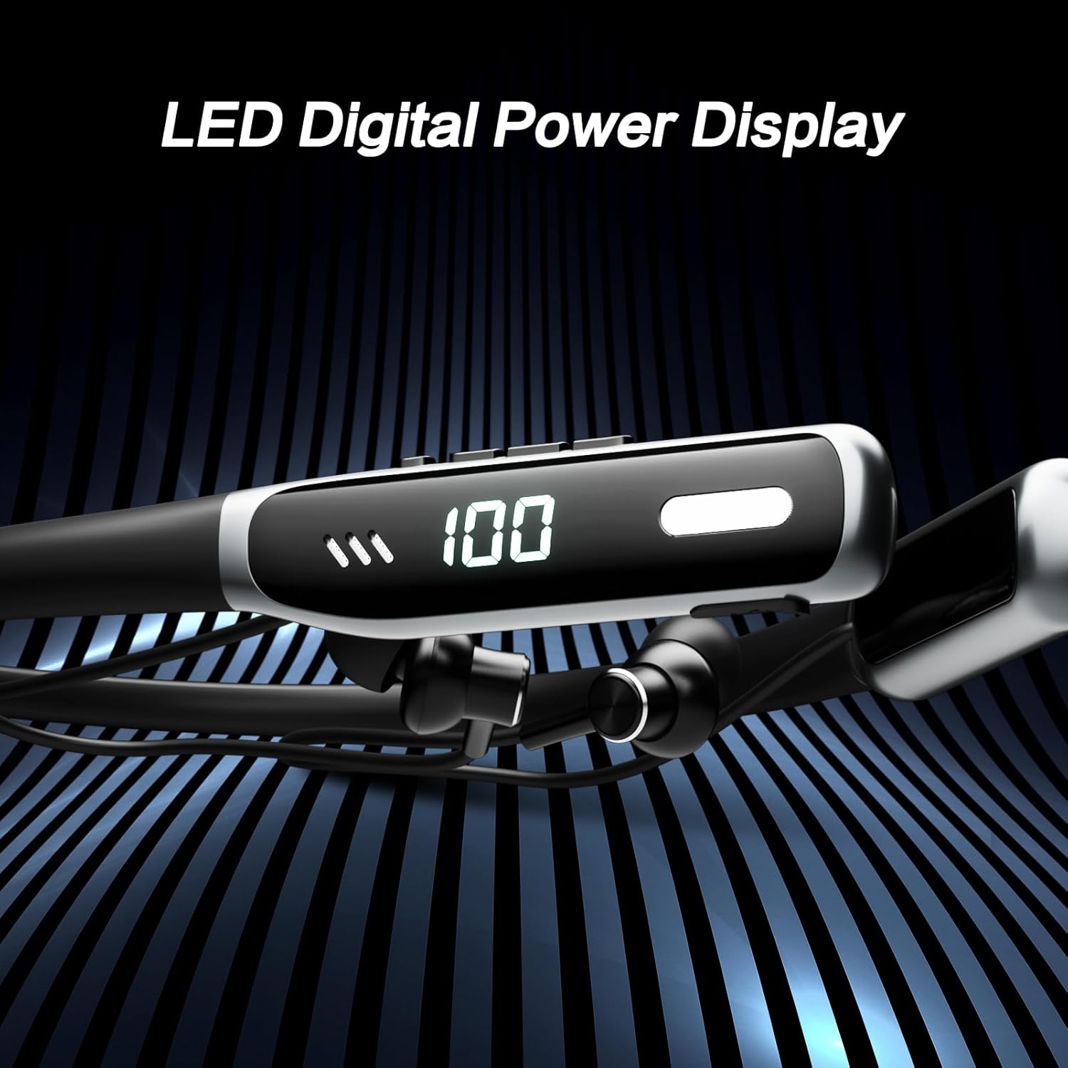 Wireless Neckband Earbuds, Neckband Bluetooth Headphones with Built-in Microphone, Bluetooth Headset Magnetic Earphones, Deep Bass, Ultra-Lightweight, Bluetooth 5.4, 80H Playtime, Black - Image 7