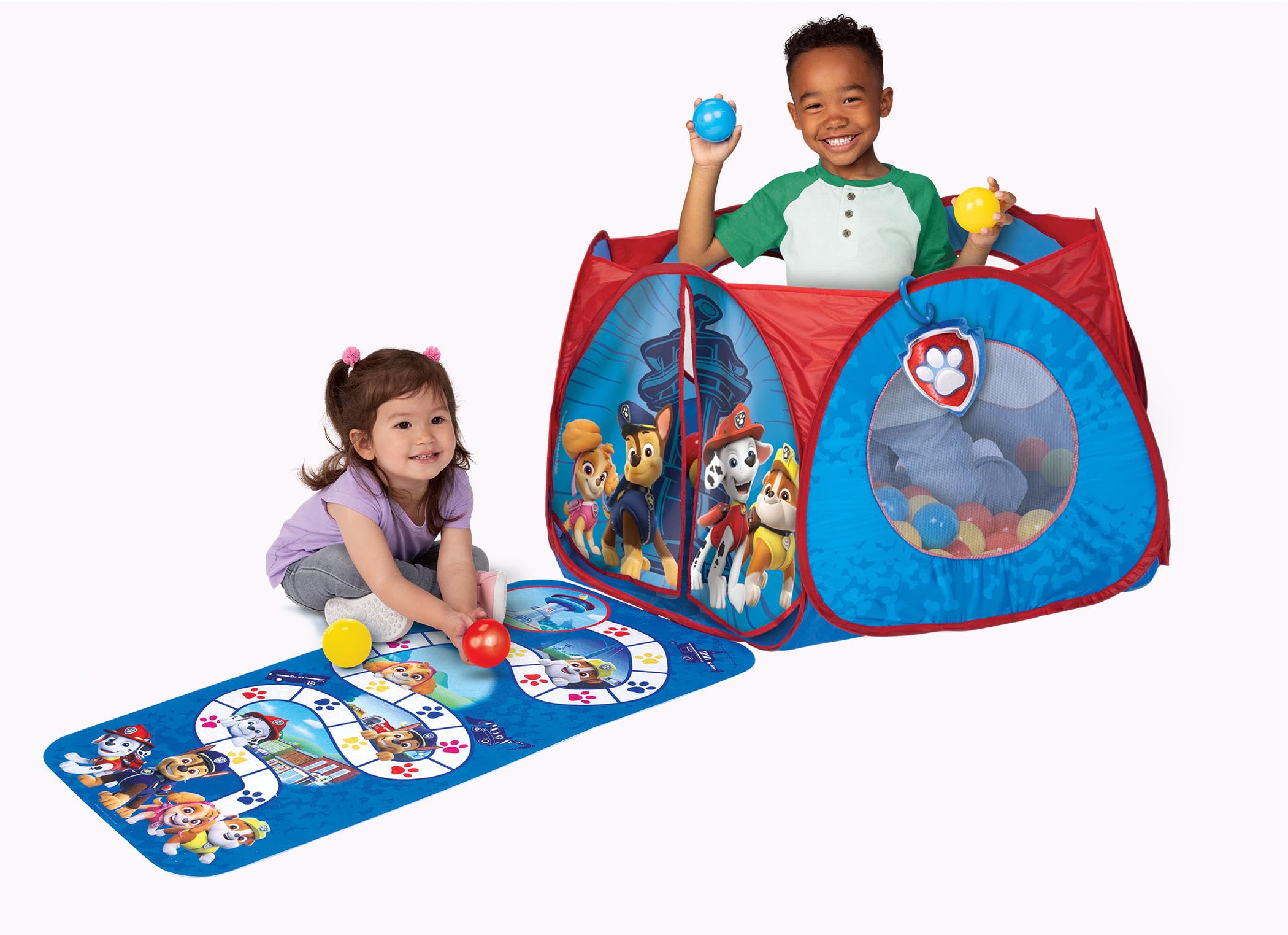 Ball Pit with 20 Soft Flex Balls Pop and Play Arena for Kids Baby Toddler Infant Boys & Girls [20 Balls Included]