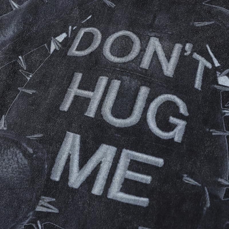 Men Streetwear Vintage Washed Black T-Shirt Animal Graphic Doberman Dog Tee Shirt Unisex - Image 3