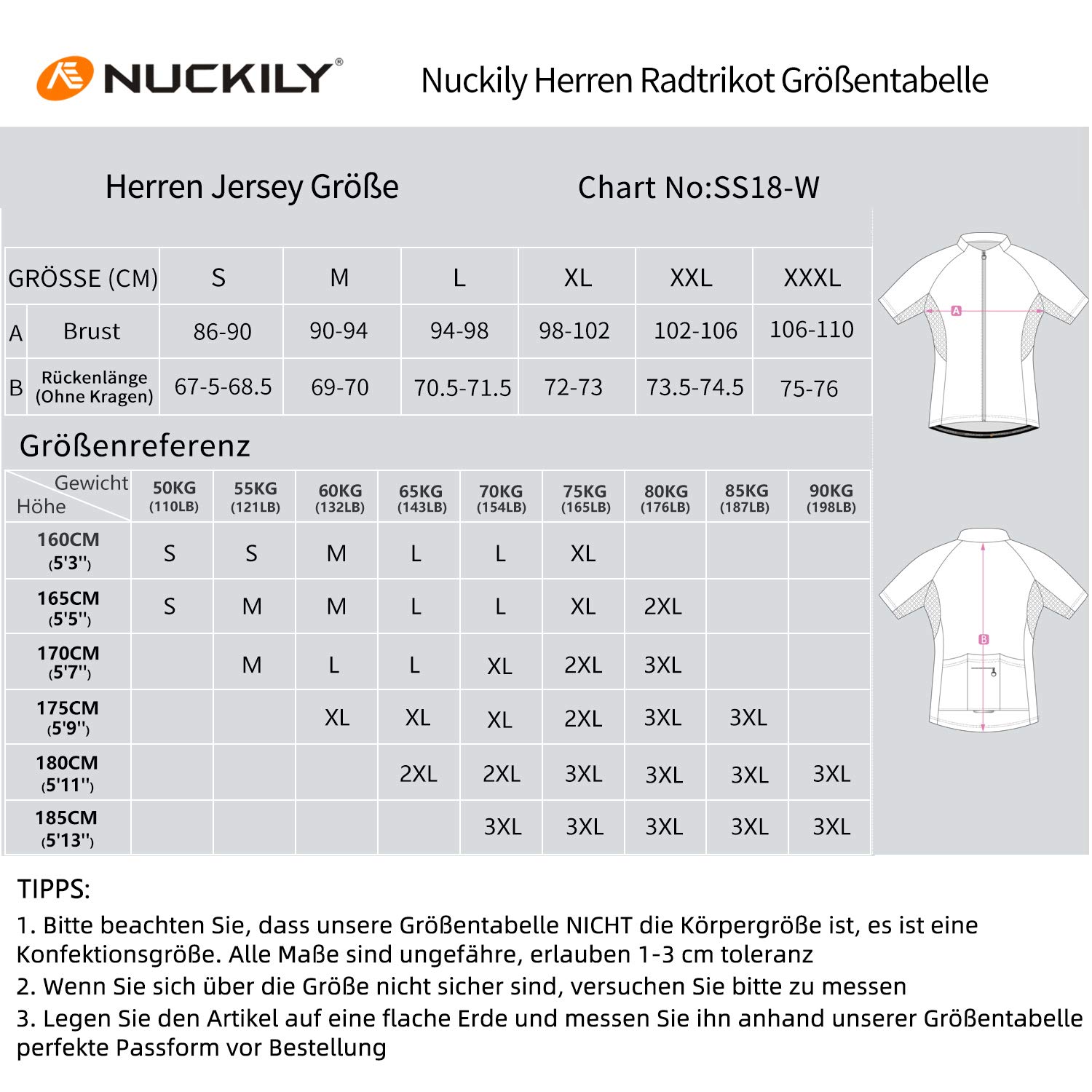 NUCKILY Zestaw męskiej koszulki rowerowej z krótkim rękawem, z wyściełanymi spodenkami MTB