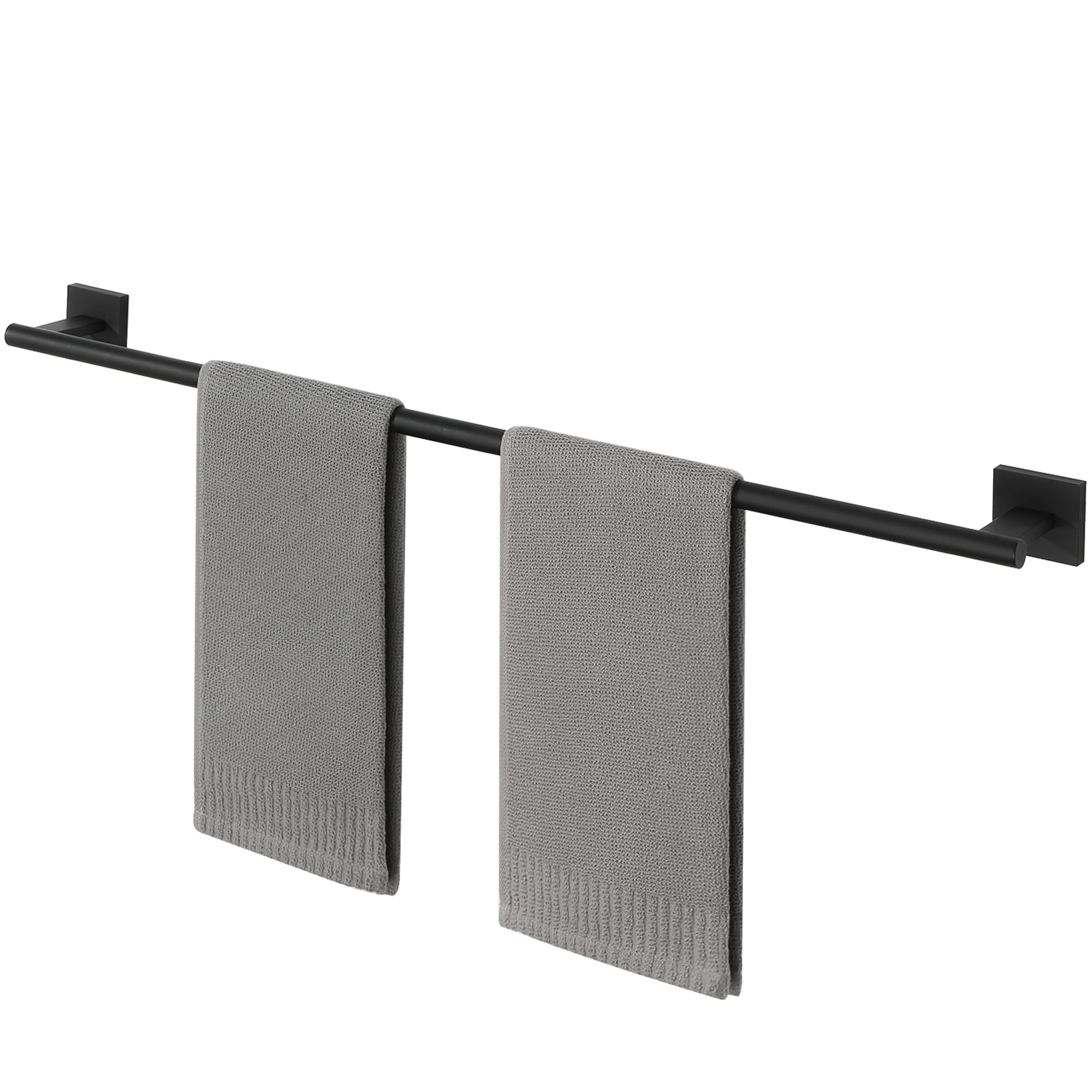 Porte-serviettes noir mat Mooche haut de gamme en acier SUS304