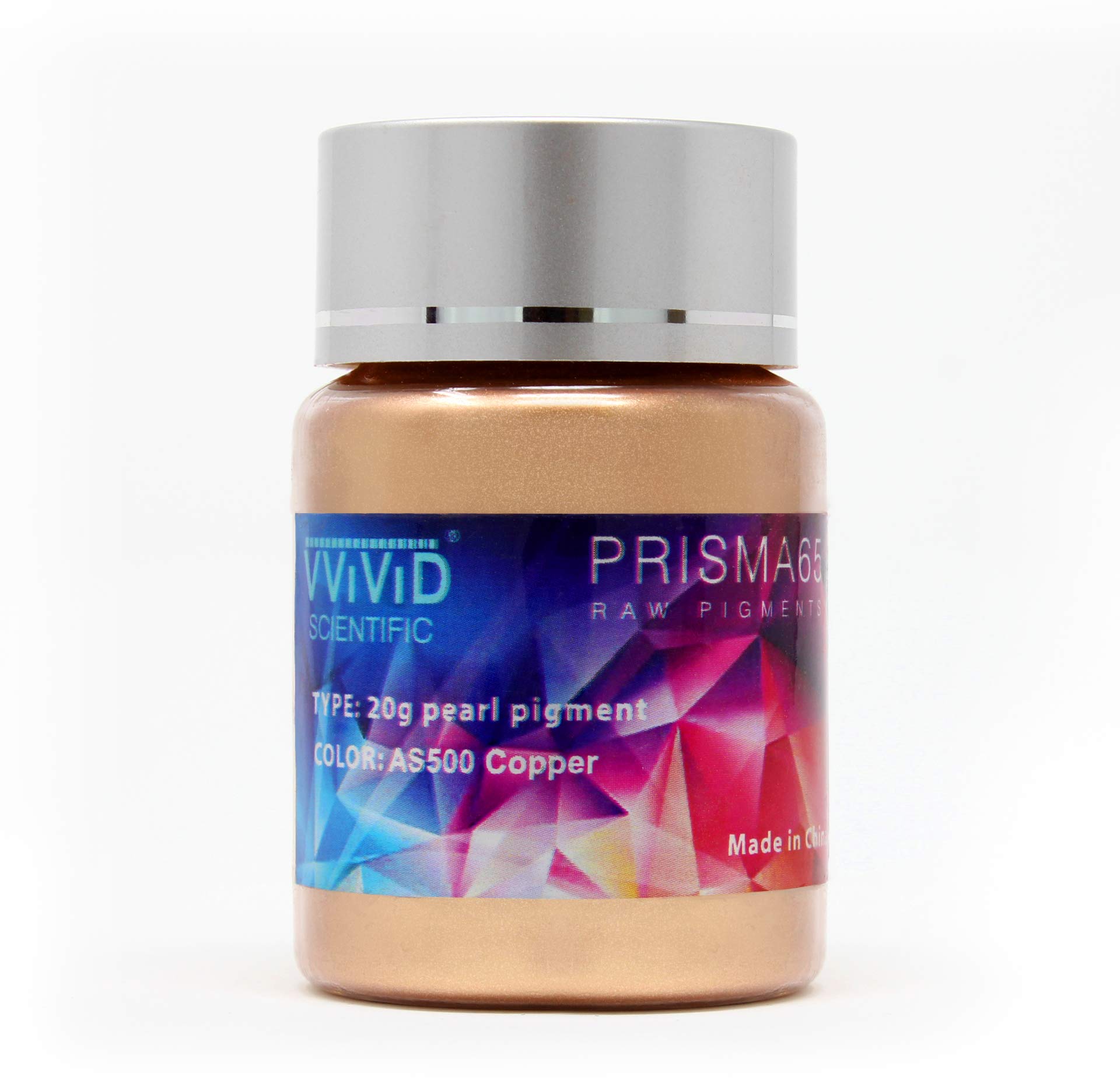 VViViD Prisma65 Raw Pigment Chrome Copper Metallic Pearl Powder 20 Grams Jar
