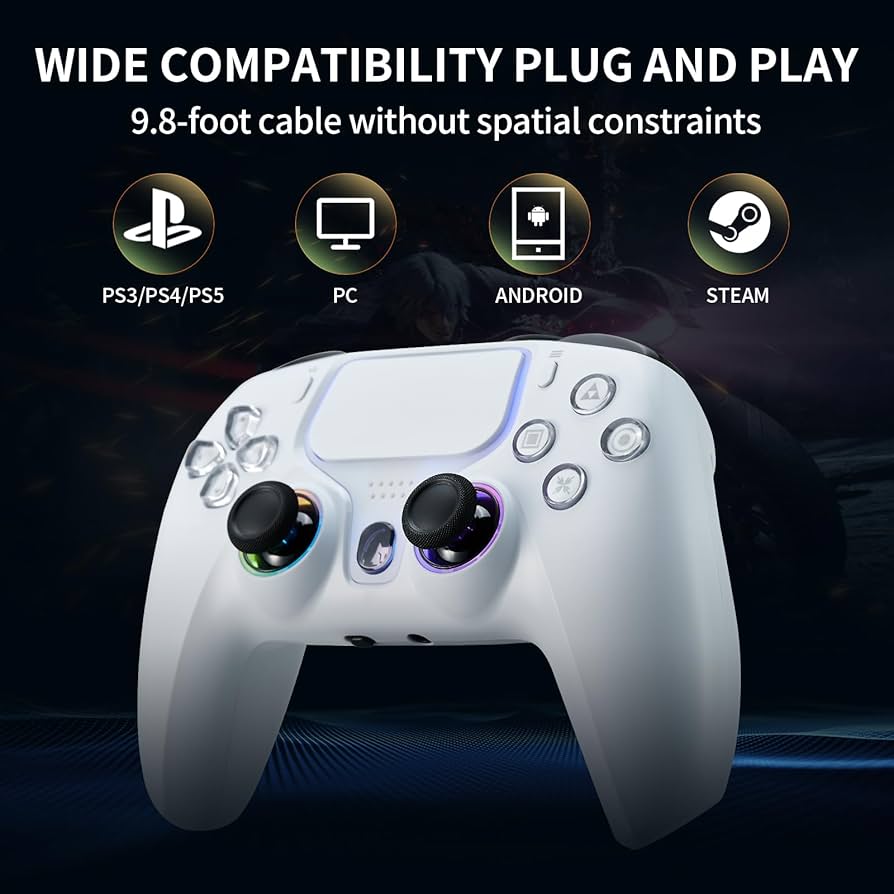 NBCP PS5 コントローラー Amazon.com: NBCP Wired PS5 Controller - Gaming Controller