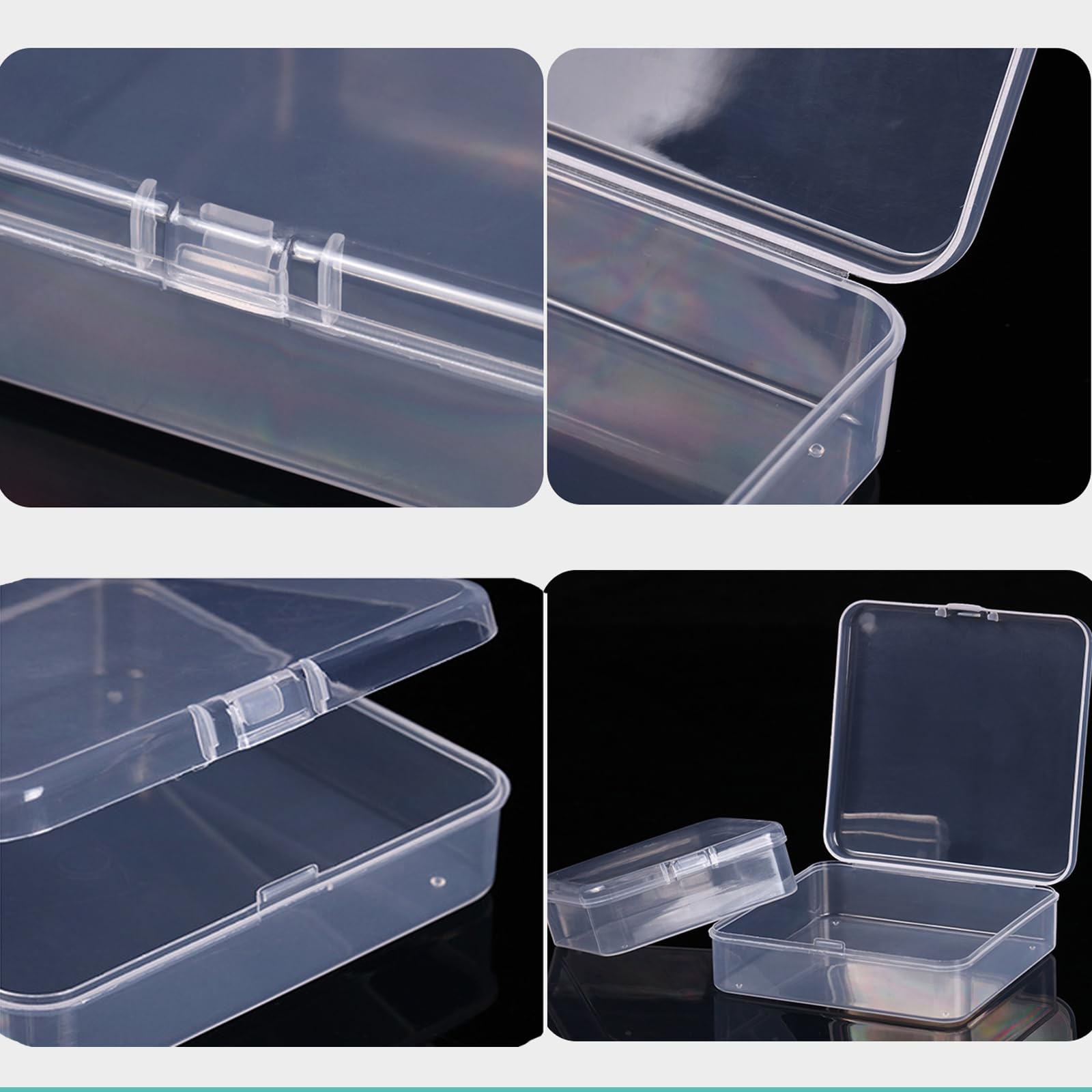 14-teilige Mini-Aufbewahrungsbox – Transparente Organizer Für Perlen, Schmuck & Kleine Teile | Stapelbar, Mit Deckel