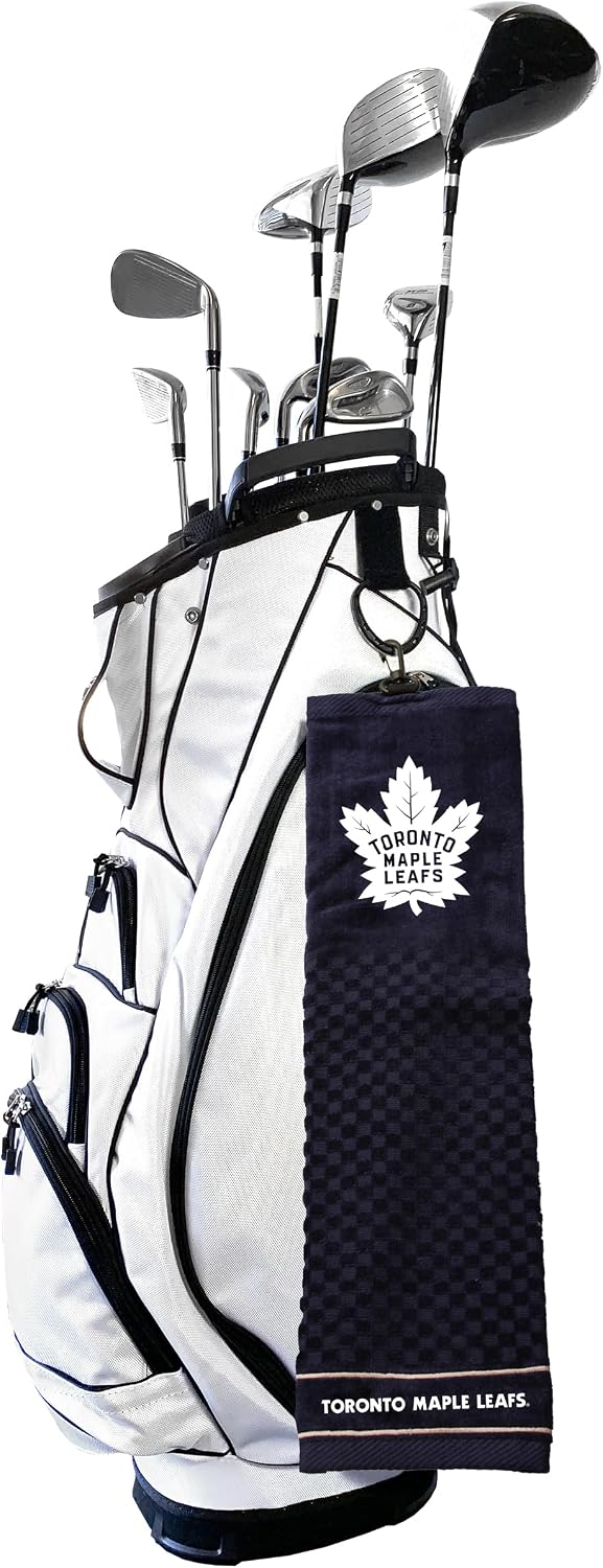 Team Golf NHL Embroidered Golf Towel, Checkered Scrubber Design, Embroidered Logo