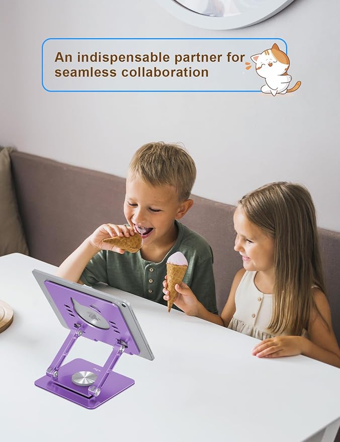 Soporte Aoviho T8 para Tablet 360° Aluminio Púrpura miniatura 3
