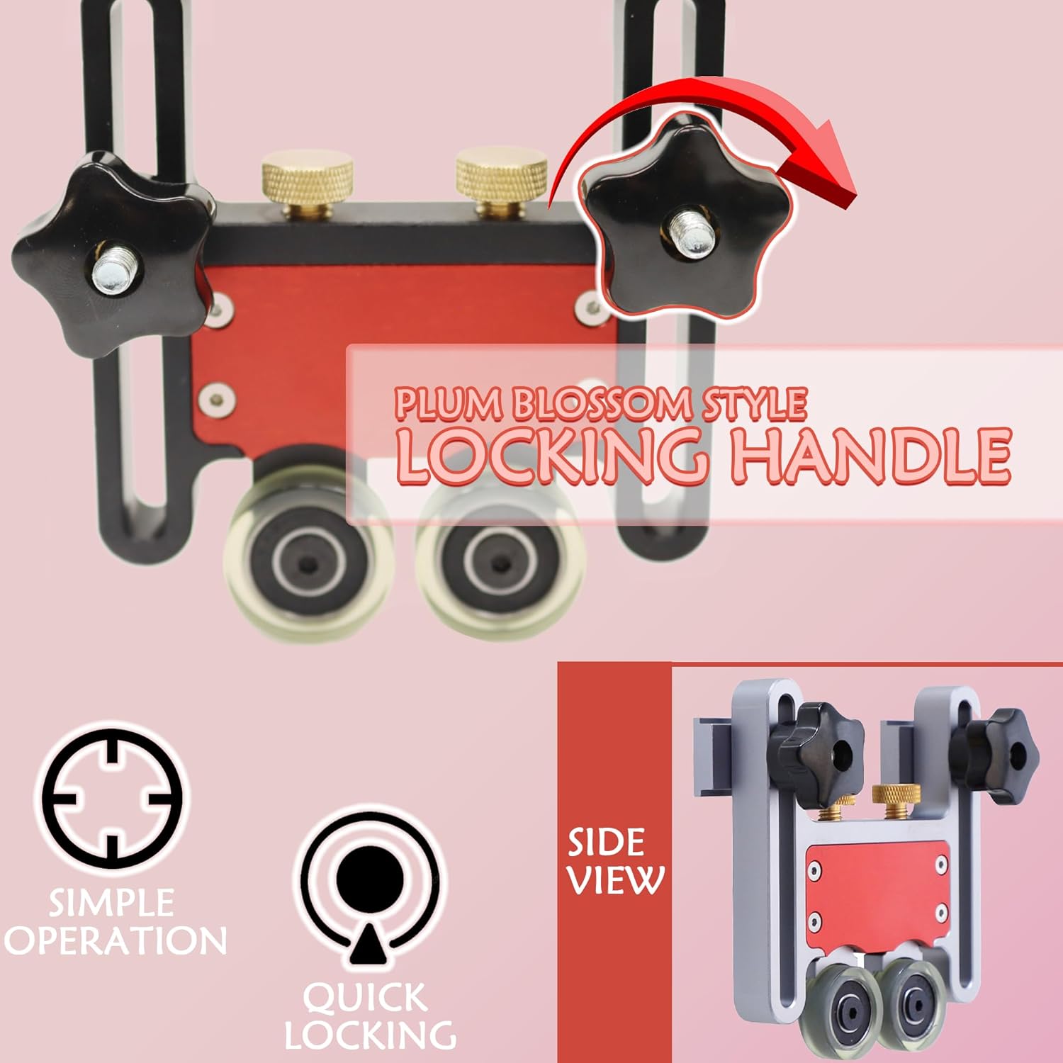 Woodworking Bearing Roller Featherboards Updated Table Saw Pressing Feeder Feather Boards for Band saws,lectric Circular saws Band Saws Jig Guide