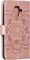 Vista 33 de LEECOCO for Samsung A6 2018 Case Mandala Embossing Luxury PU Leather Flip Notebook Wallet Bookstyle Magnetic Stand Card Slot Folio Bumper Protection