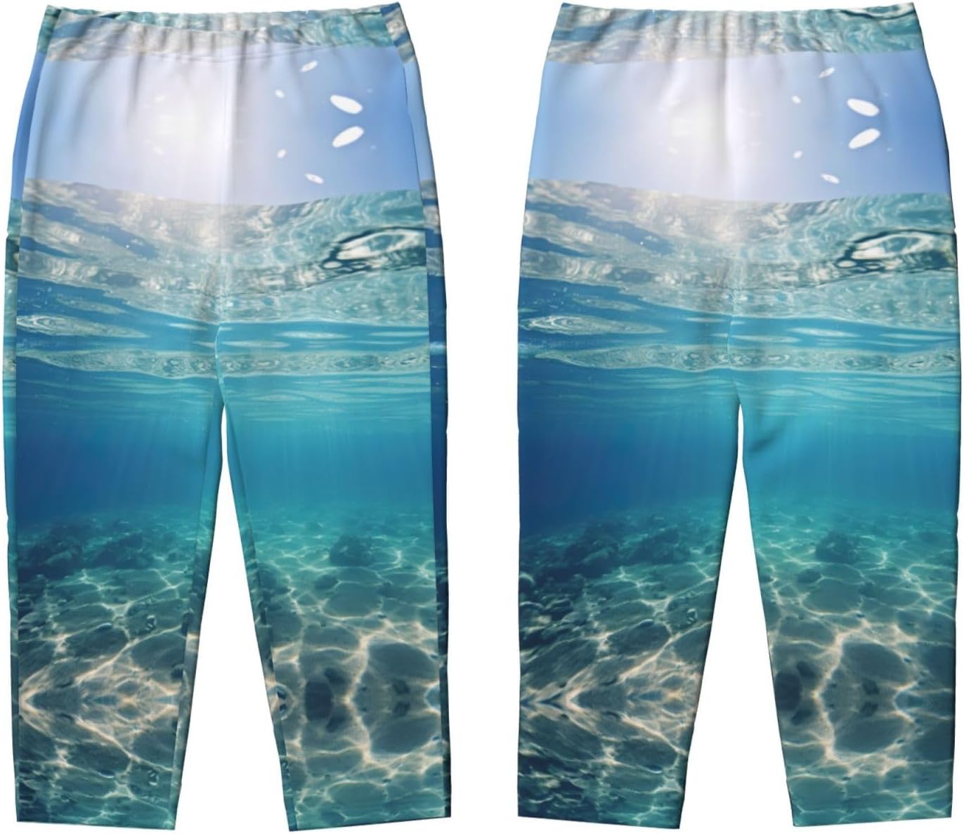 Clear Sea Print Comfortable Pajama Pants,Teenagers Pajama Pants,For Both Lounging At Home And Outings