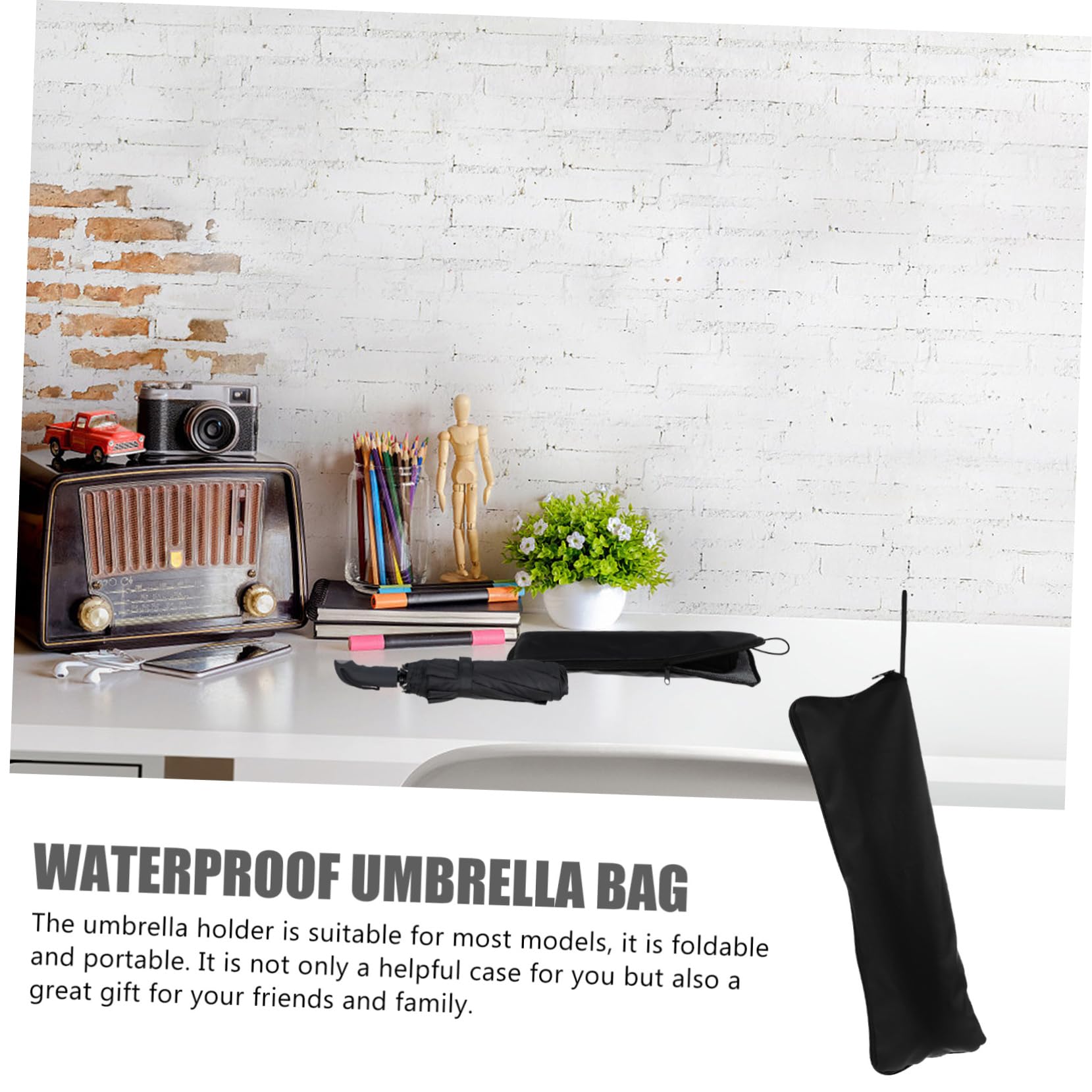 GALPADA 2 Uds Cubierta De Paraguas Bolso De Mano Cartera De Viaje Bolsa De Paraguas Portátil Bolsa De Almacenamiento De Paraguas De Patio Bolso De Mano Organizador Bolsa De Paraguas