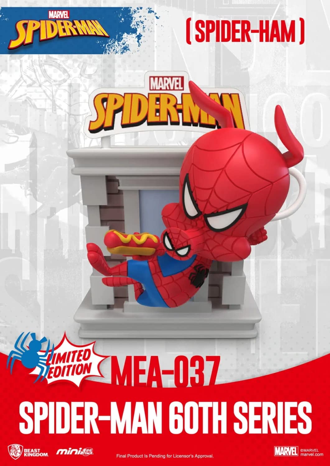 Beast Kingdom MEA-037G Marvel Spider-Man 60th Anniversary Series - SPIDER-HAM