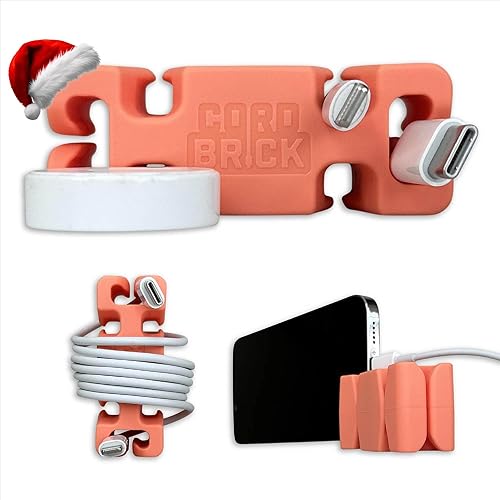 Miniatura 11 de CordBrick Relleno de calcetines para adultos, soporte para cables con peso, soporte para teléfono, organizador multiusos para mesita de noche, Negro