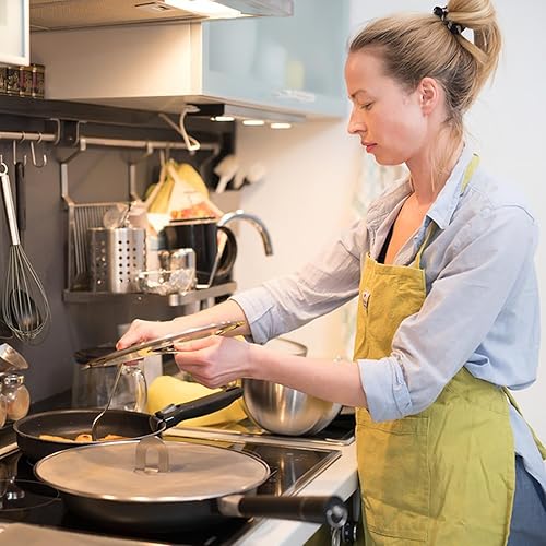 Miniatura 4 de Nicunom Paquete de 6 pantallas contra salpicaduras para sartén, 10 pulgadas, 11.5 pulgadas, 13 pulgadas, protector contra salpicaduras de grasa de