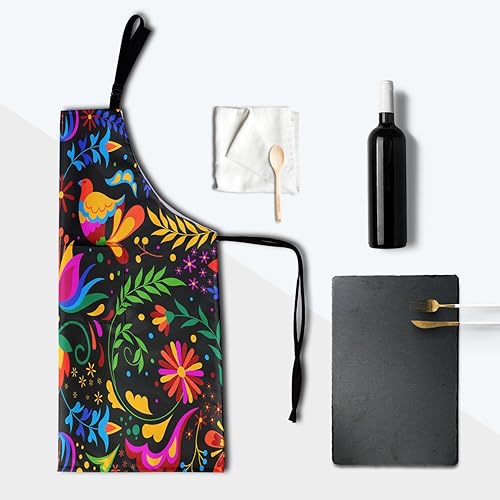 Miniatura 8 de Aytipun Delantales divertidos con bolsillos, delantal de cocina con cuello ajustable para mujeres y hombres, decoración de vacaciones, regalo