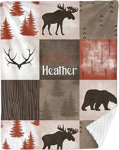 Miniatura 175 de Manta de bebé personalizada, monograma rosa, lindo elefante personalizado, mantas de 30 x 40 pulgadas para bebé, niño y niña con nombre, baby Opción