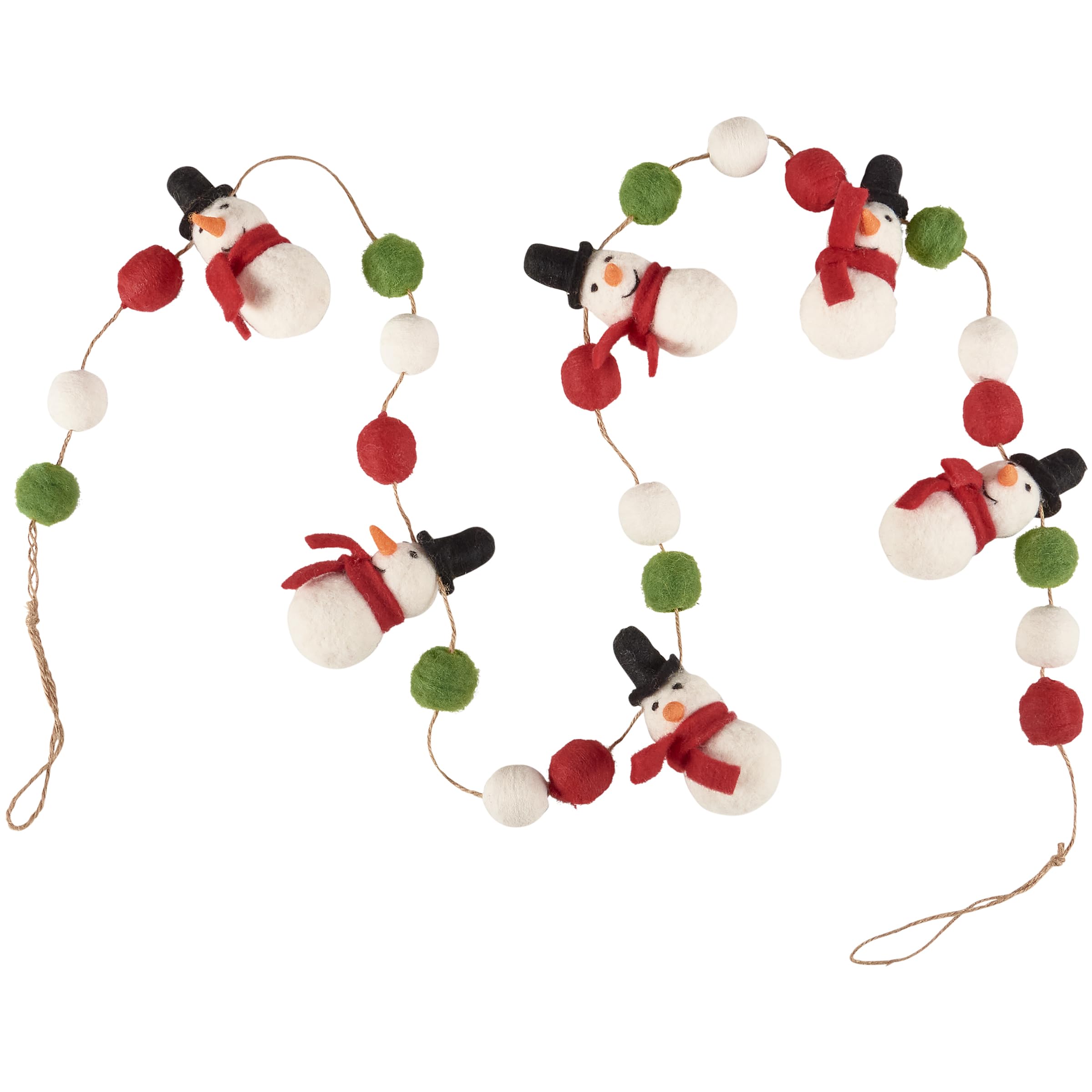 Guirlande Bonhomme de Neige Primitives by Kathy Déco Sans Effort Non Fragile
