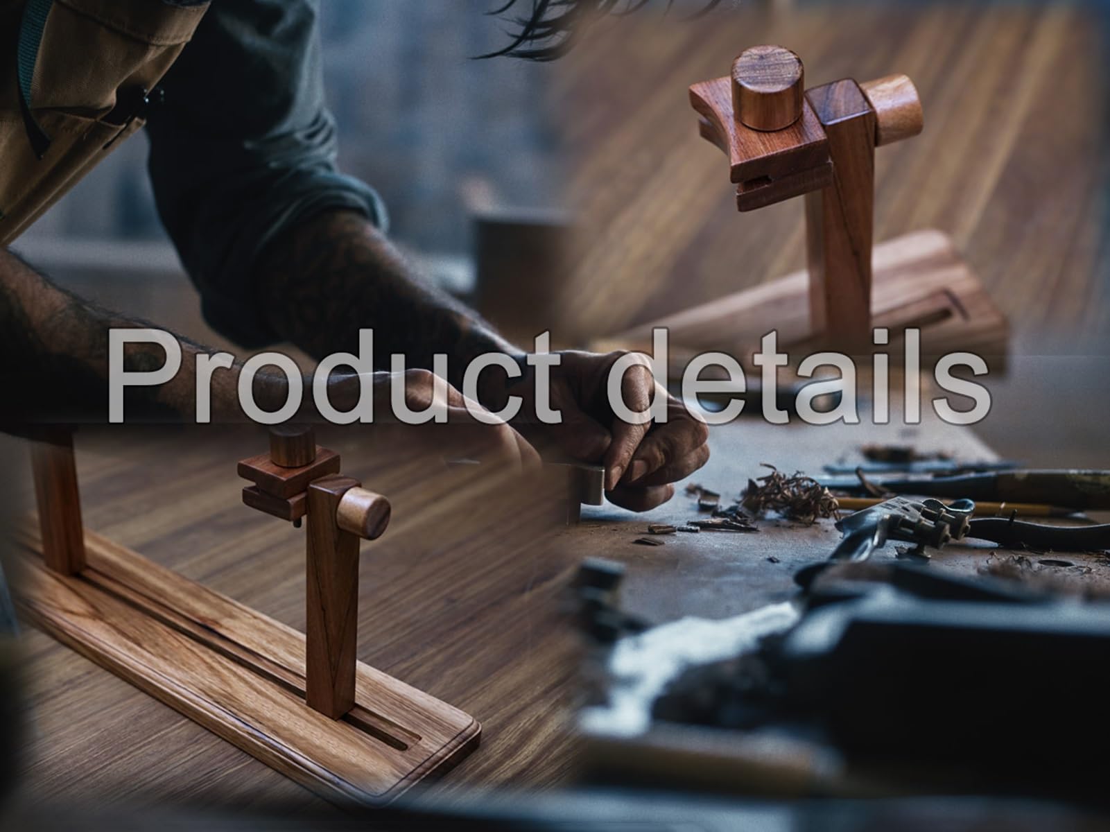 Bastidor para Bordar Herramienta de Costura de ángulo Ajustable de 360 ​​°, Marco de Bordado de Madera con Punto Rojo, cobertizo de Bordado de Escritorio