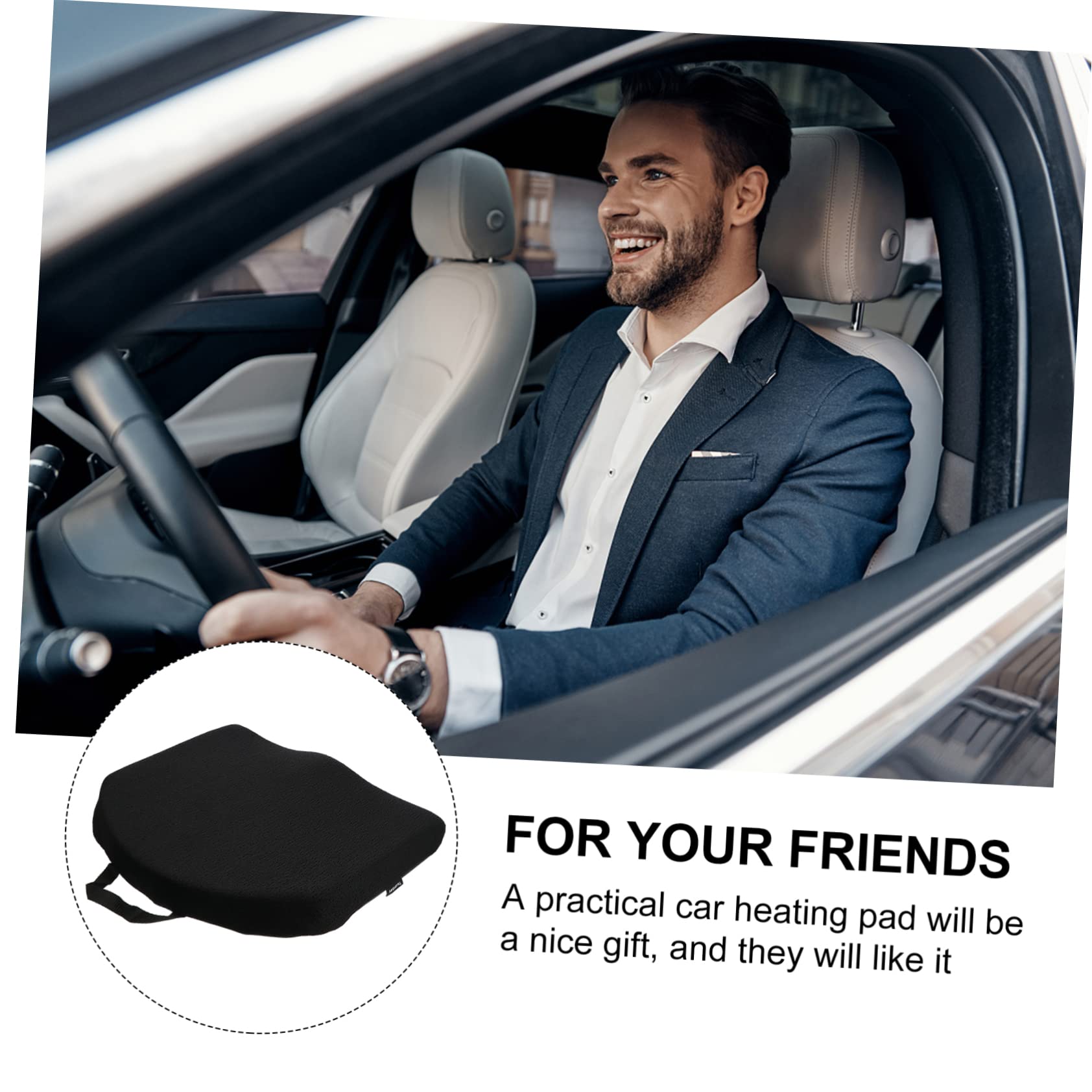 SOLUSTRE Coussin De Siège Auto Mousse à Mémoire Coussin Rehausseur Ergonomique Pour Conduite Confort Optimal Pour Longs Antidérapant Et Réducteur De Pression