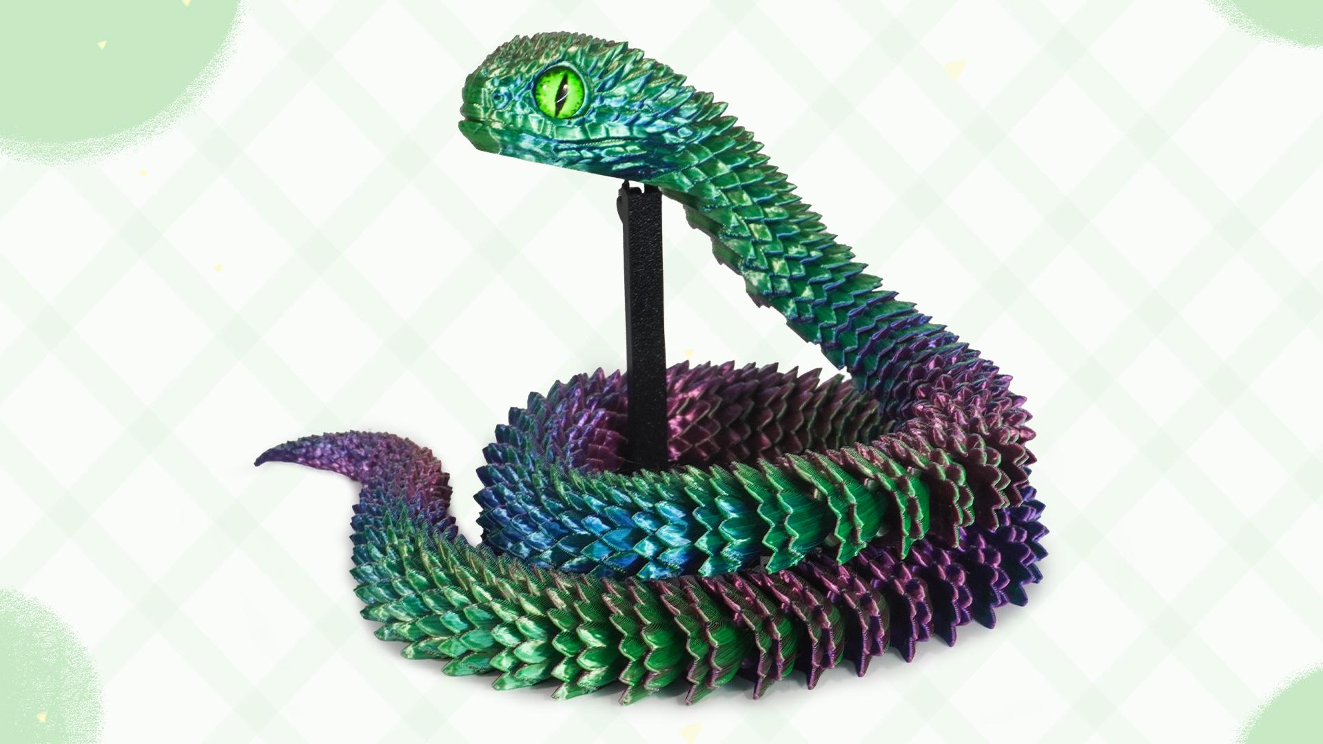 ミニカー snake Amazon.com: Nemoro 3D Printed Articulated Snake – 29.5'' Crystal