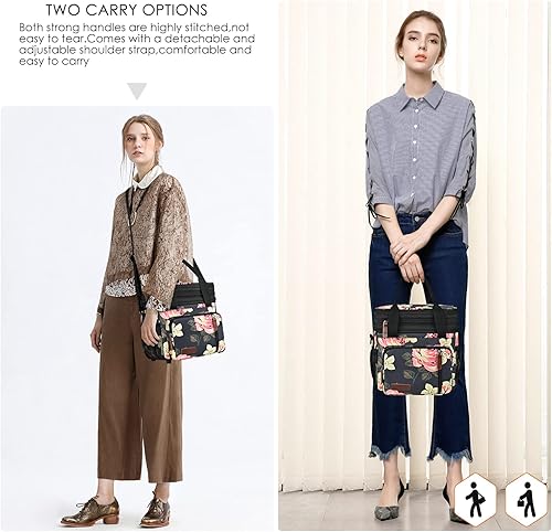 Miniatura 28 de MIYCOO - Lonchera para hombres y mujeres adultos con doble cubierta, a prueba de fugas, con aislamiento, suave, grande, hielera para el trabajo,