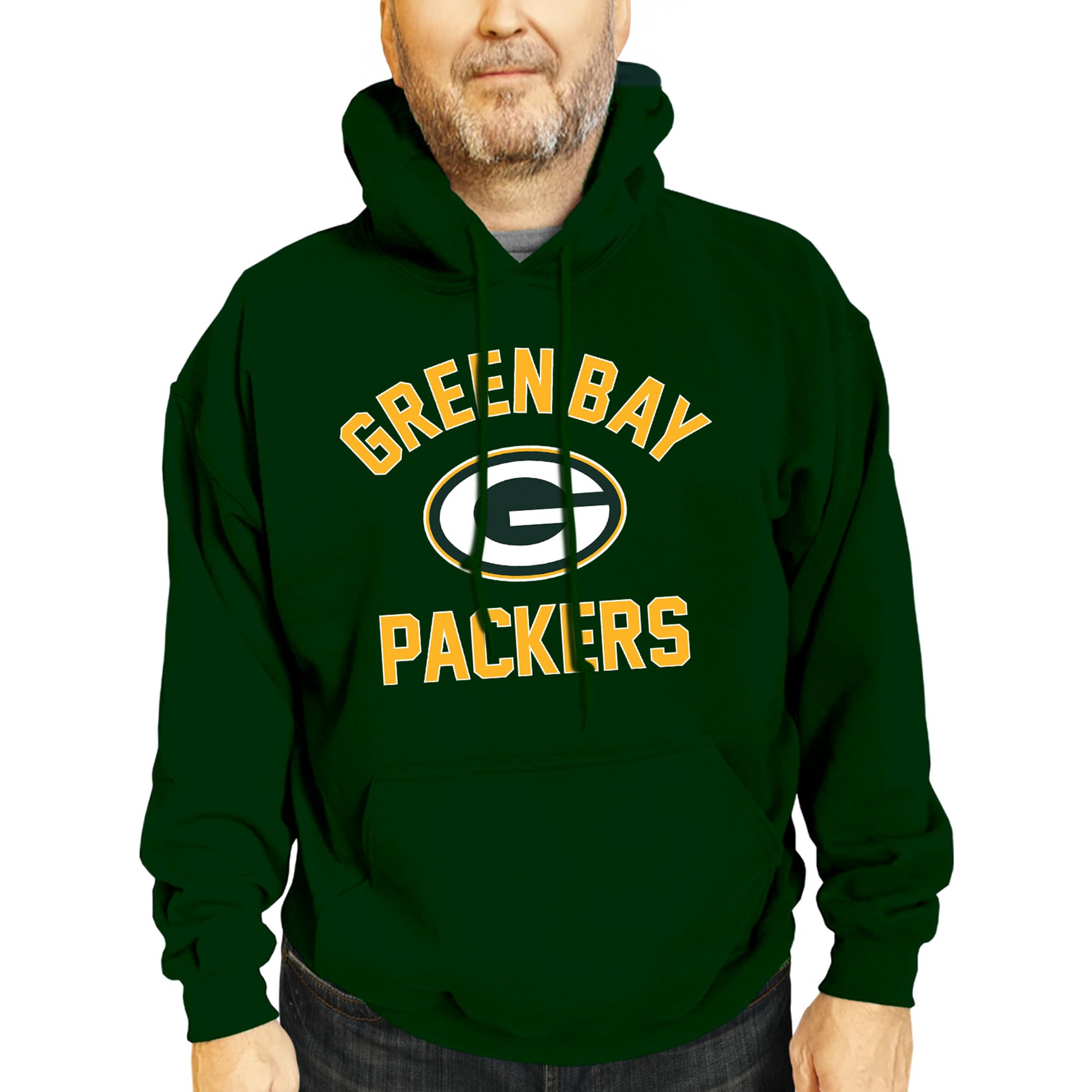 Team Fan Apparel NFL Adult Gameday Hooded Sweatshirt - Poly Fleece Cotton Blend - Stay Warm and Represent Your Team in Style