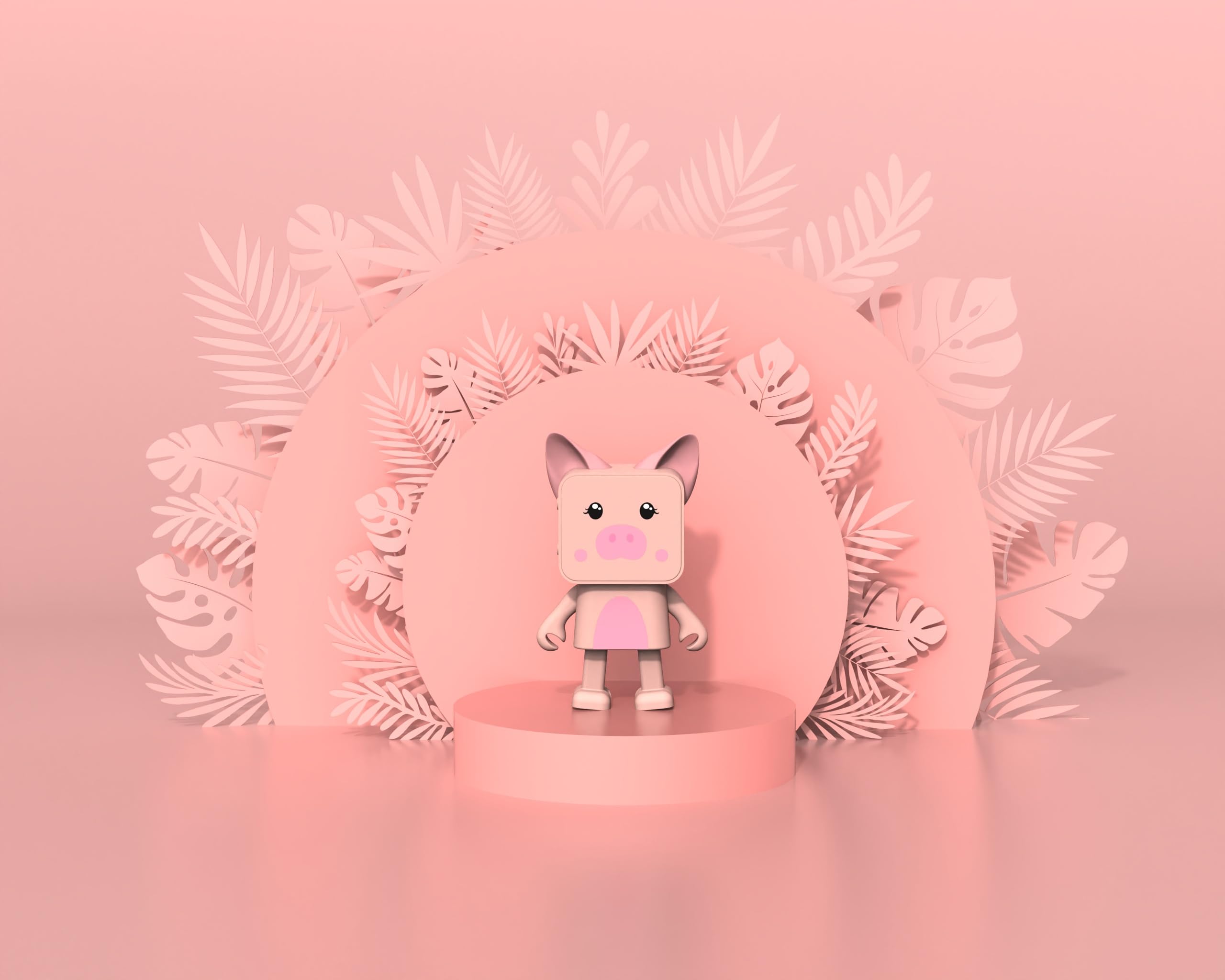 Bluetooth-Lautsprecher Tanzendes Schwein - Kleiner Tragbarer Lautsprecher - Leistungsstarke Boxen - Handy oder PC - Kabellos - 5h Akkulaufzeit - Lustiges Originelles Design - Spitzentechnologie - Mob