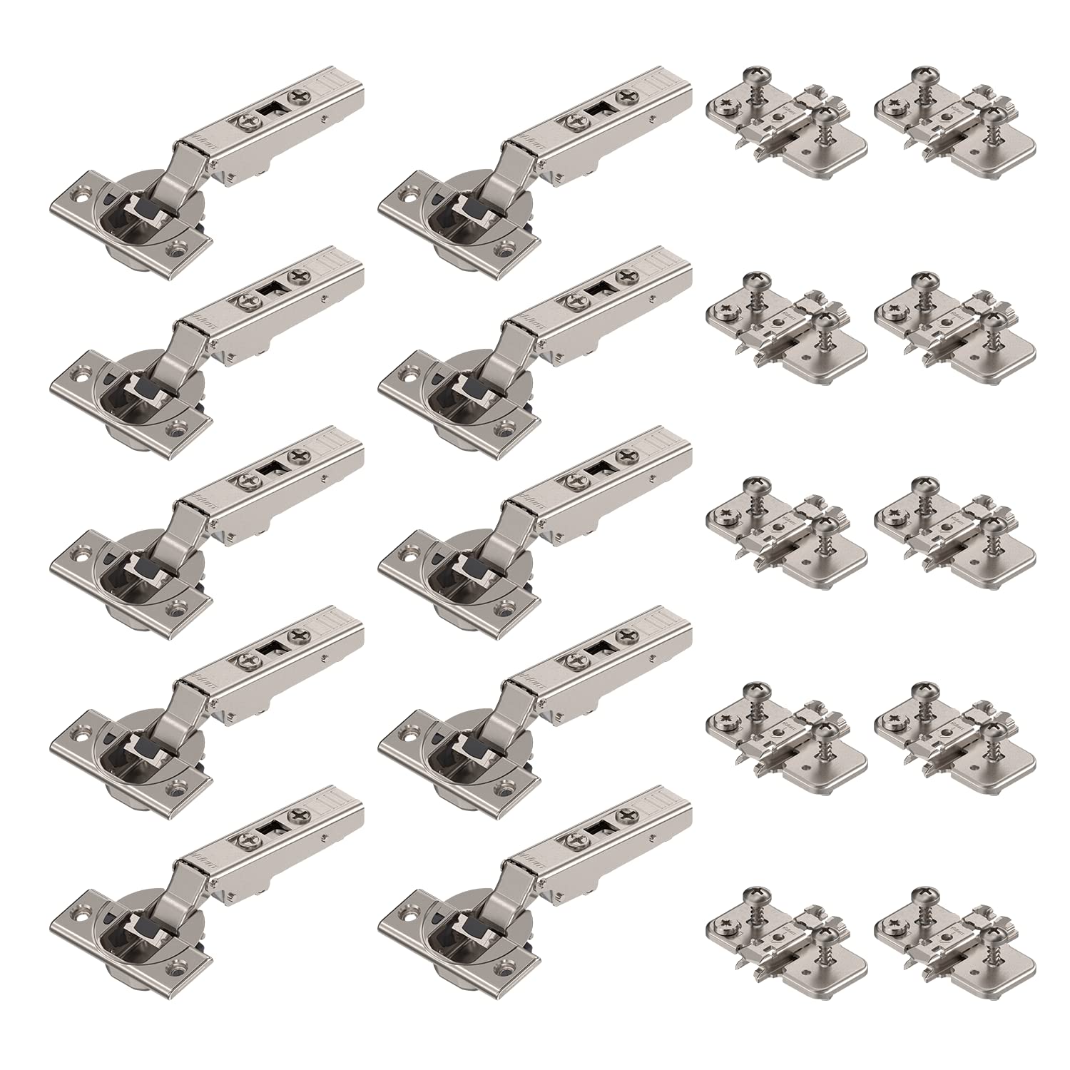 siwitec Blum CLIP top 110° Scharnier Anschr BLUMOTION vernickelt Eck 10er