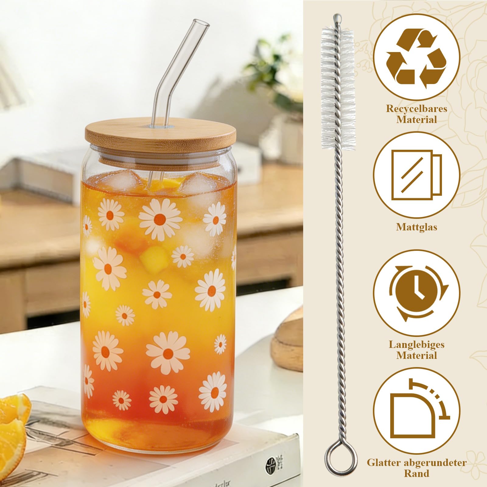 Geschenke für Frauen Freundin, Positive Kartoffel Geschenkset, Trinkgläser Geburtstagsgeschenk für Frauen, Mama, Schwester, Kollegin, Wellness Entspannung Geschenk mit Duftkerze