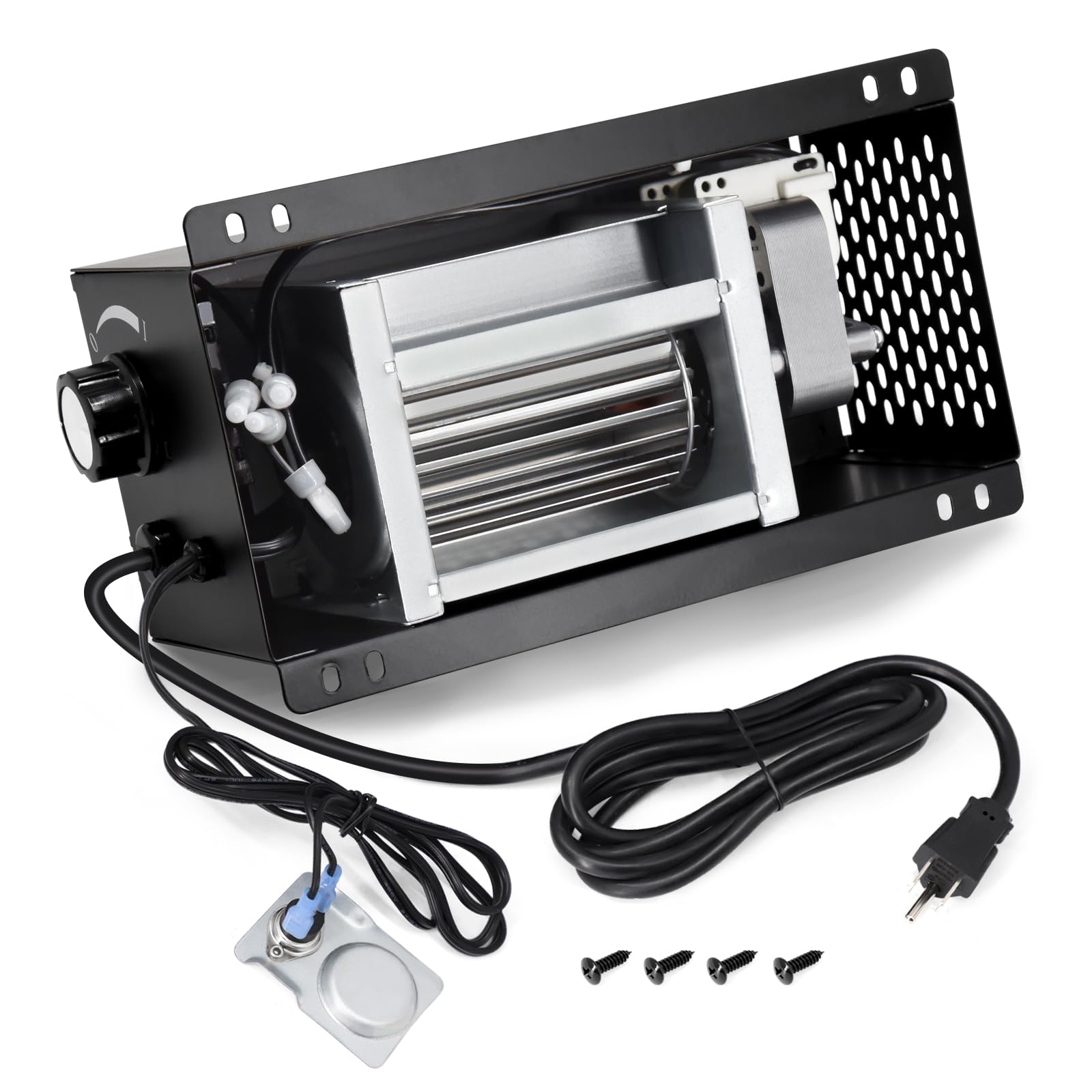 Criditpid S31105 Blower with Thermostat, Wood Stove Blower Fan for GHP Group, Monessen/Majestic (MHSC Brands), Majestic Dutchwest Windsor, CFM US Century Plate Steel Freestanding Wood Stove Fireplace.